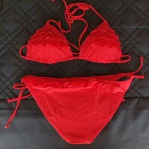 Like New Red Hollister Bikini